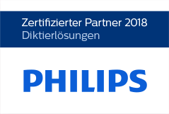 Zertifizierter Partner von Philips für Diktierlösungen 2018